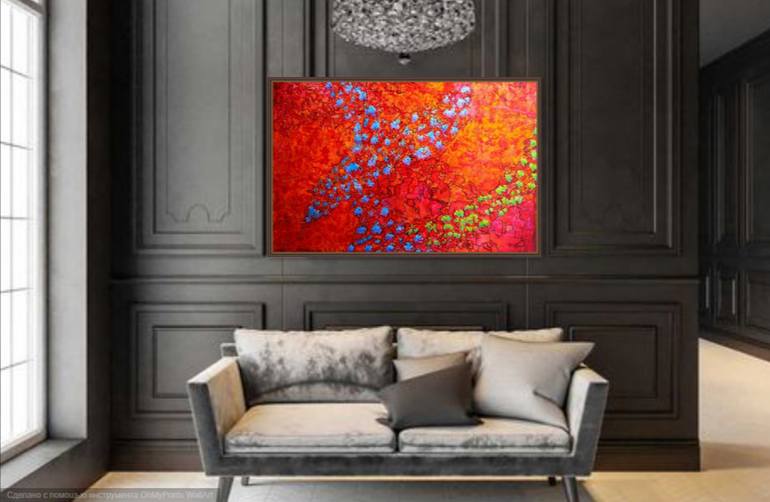 Original Abstract Expressionism Abstract Painting by Anton Polushin