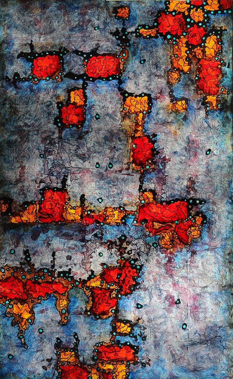 Original Abstract Painting by Anton Polushin