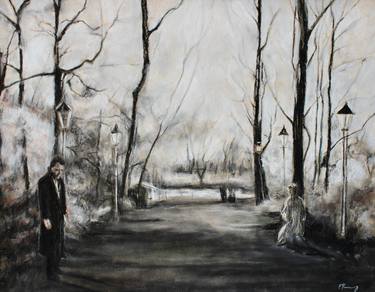 Original Figurative Landscape Drawings by Elizabeth Kenney