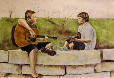 Original Figurative Children Drawings by Elizabeth Kenney