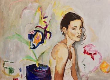 Original Abstract Portrait Paintings by Elizabeth Kenney