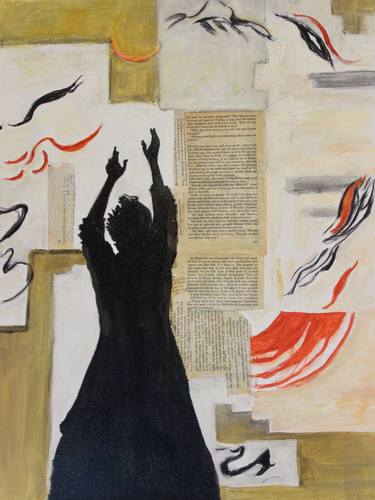 Original Figurative Abstract Collage by Elizabeth Kenney