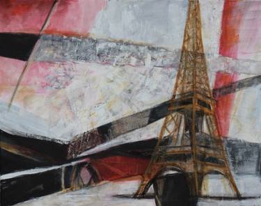 Original Abstract Architecture Paintings by Elizabeth Kenney