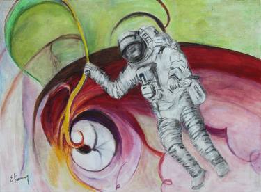 Print of Abstract Outer Space Paintings by Elizabeth Kenney