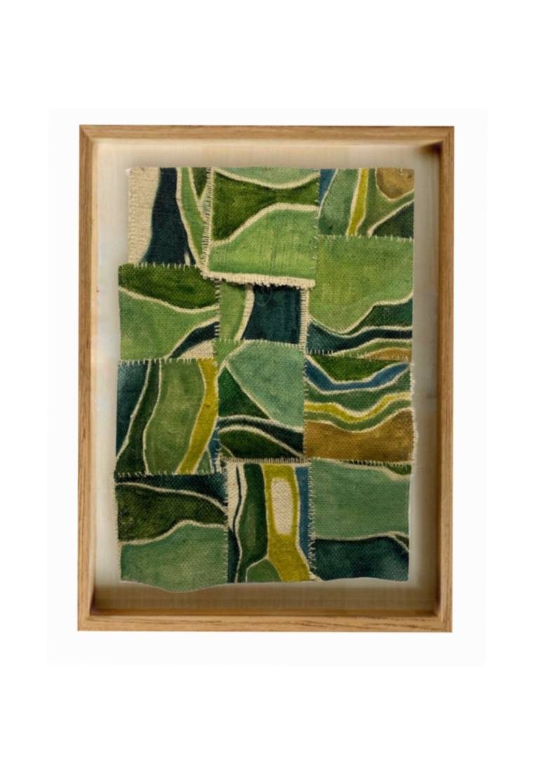 Original Abstract Landscape Collage by Ane Gomez