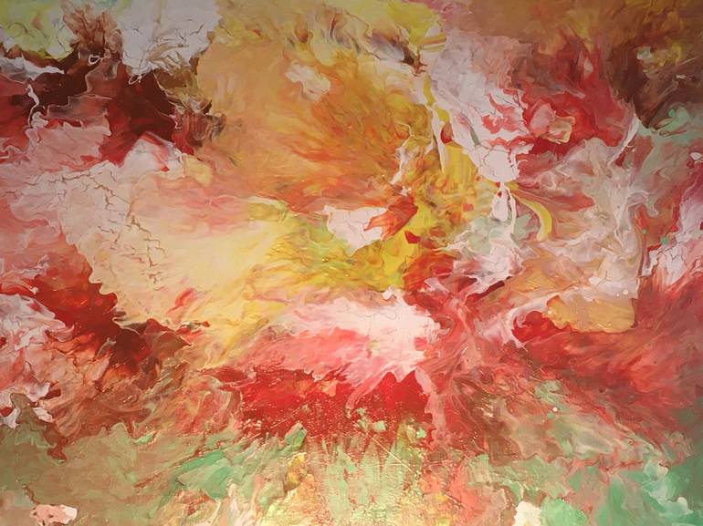 Original Abstract Expressionism Abstract Painting by Constantinos Raftakis