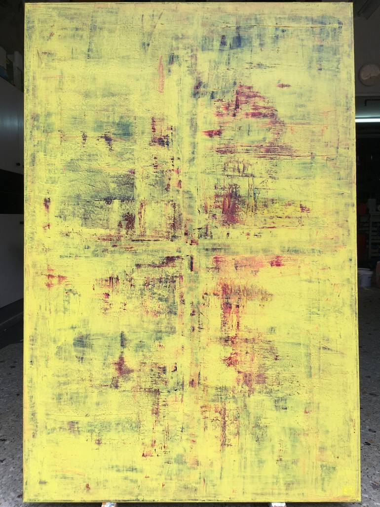 Original Abstract Expressionism Abstract Painting by Constantinos Raftakis