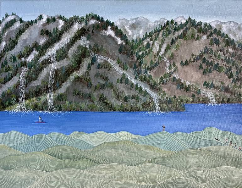 Original Figurative Landscape Paintings by Sabina Puppo