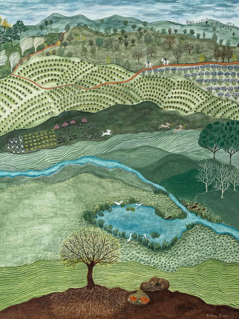 Original Figurative Landscape Painting by Sabina Puppo