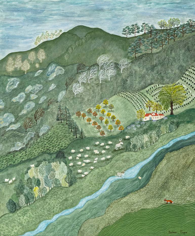 Original Figurative Landscape Painting by Sabina Puppo