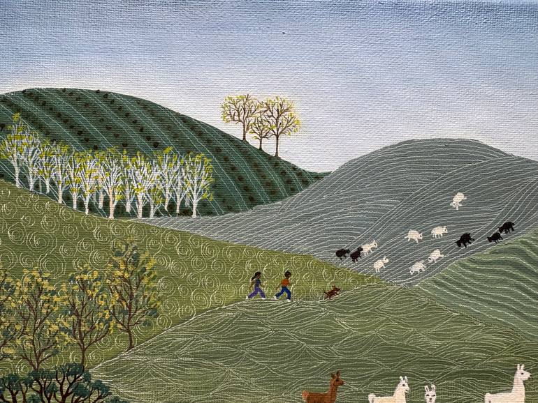 Original Figurative Landscape Painting by Sabina Puppo
