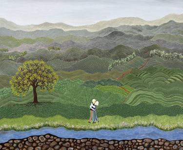 Original Figurative Love Painting by Sabina Puppo
