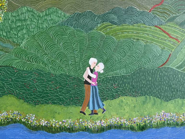 Original Figurative Love Painting by Sabina Puppo
