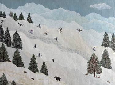 Original Folk Landscape Paintings by Sabina Puppo