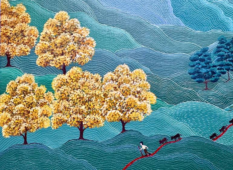 Original Contemporary Landscape Painting by Sabina Puppo