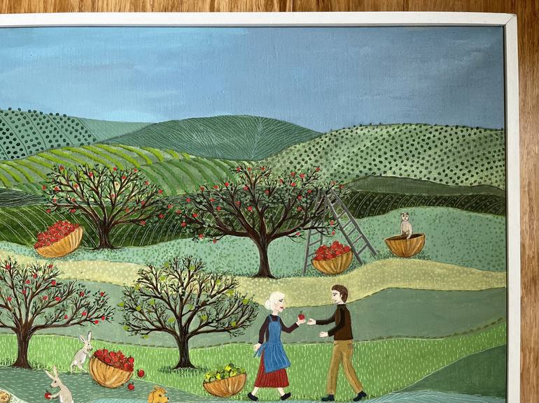 Original Garden Painting by Sabina Puppo