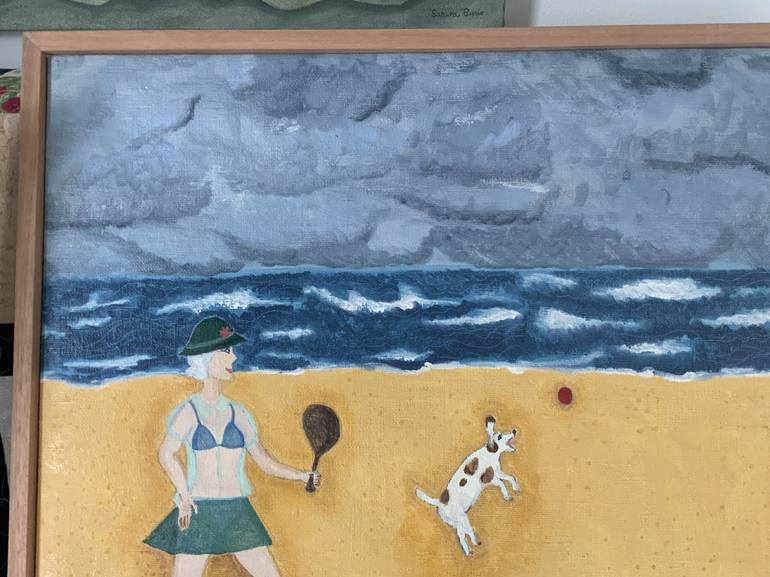 Original Figurative Beach Painting by Sabina Puppo