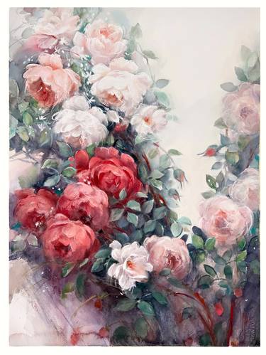 Print of Fine Art Floral Paintings by Elena Moroz