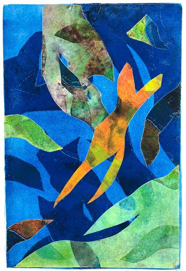 Original Abstract Printmaking by Madalyn Freedman