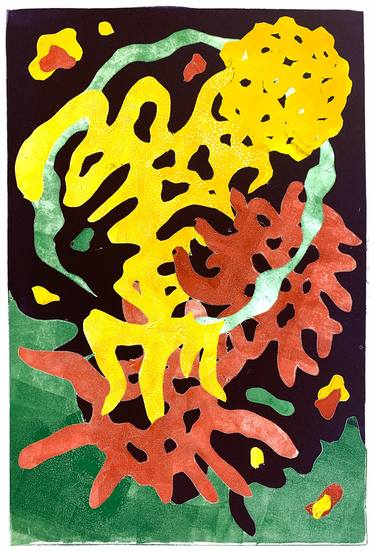 Original Abstract Printmaking by Madalyn Freedman