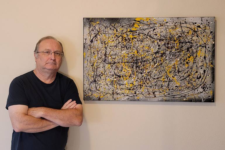 Original Abstract Expressionism Abstract Painting by Joe Deshon