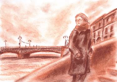 Original Documentary Women Drawing by Stasy Vo