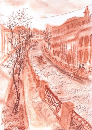 Original Documentary Cities Drawing by Stasy Vo
