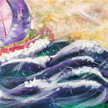 Print of Impressionism Seascape Paintings by Stasy Vo
