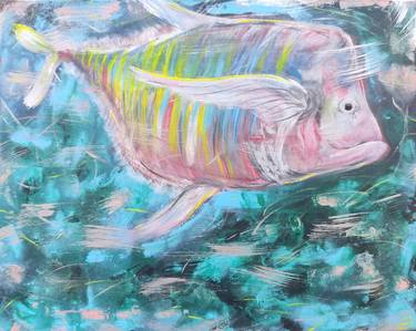 Print of Expressionism Fish Paintings by Stasy Vo