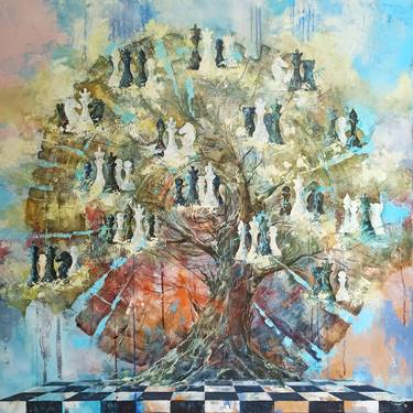 Original Contemporary Family Painting by Daiva Rožukienė