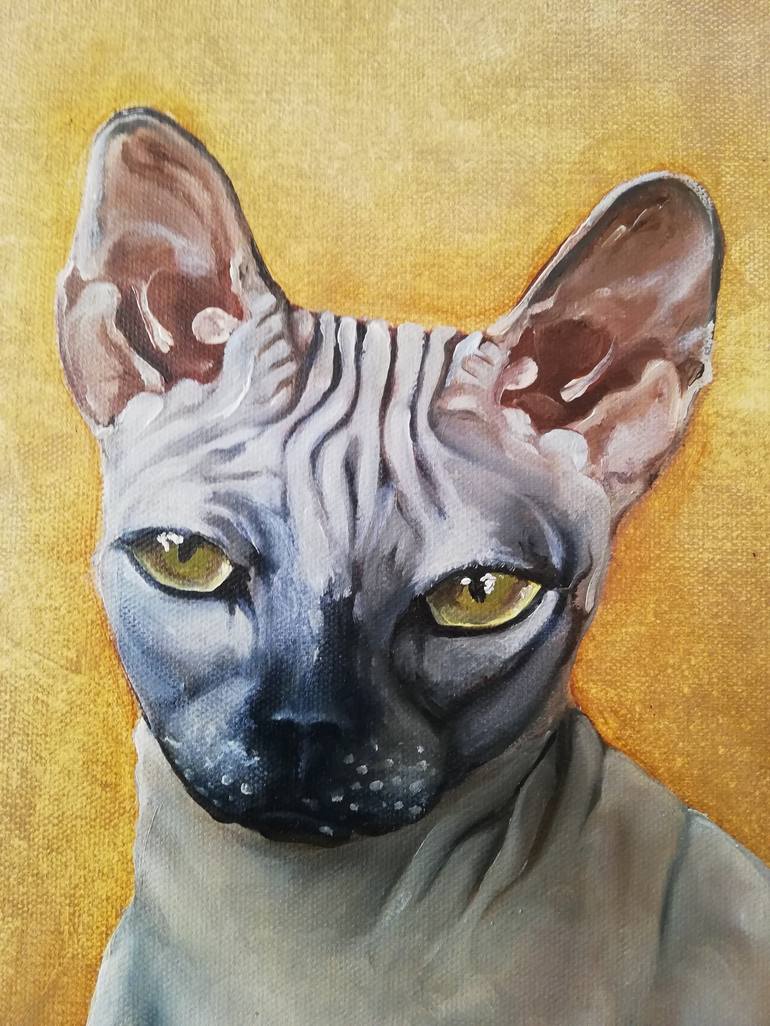 Original Cats Painting by Daiva Rožukienė