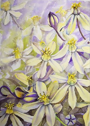 Original Fine Art Floral Paintings by Anna Saveleva