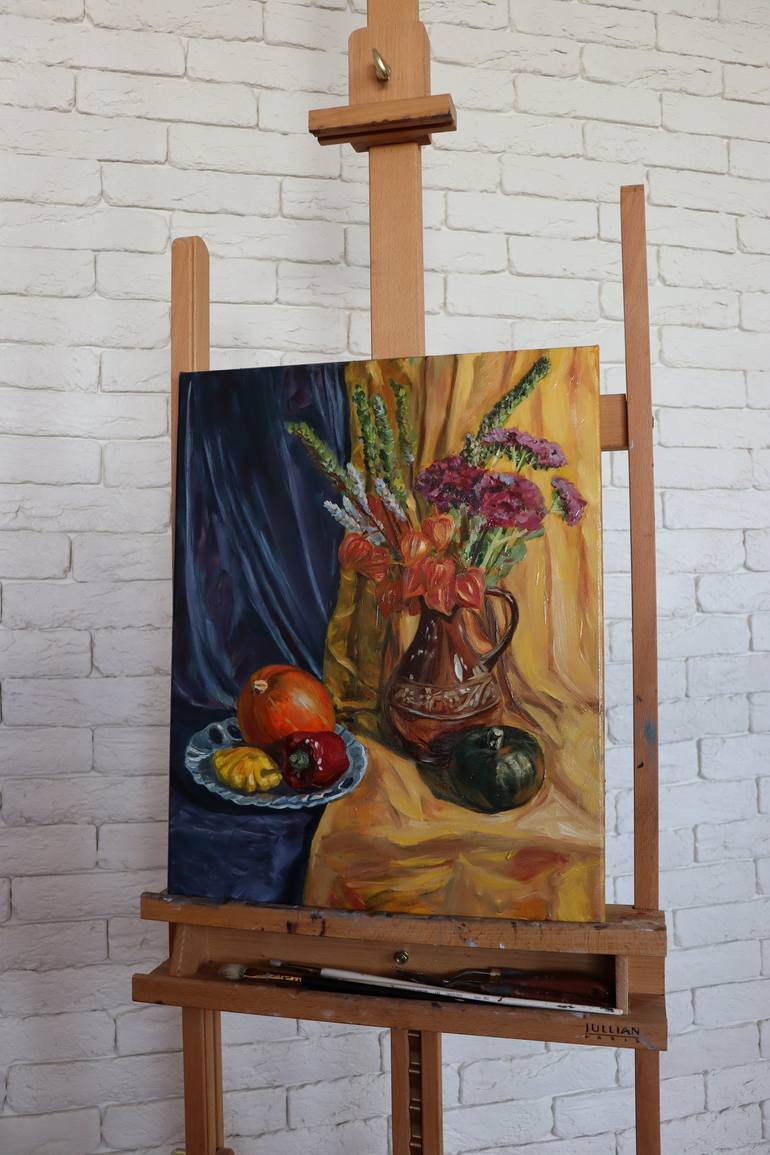 Original Fine Art Botanic Painting by Elena Ushanova