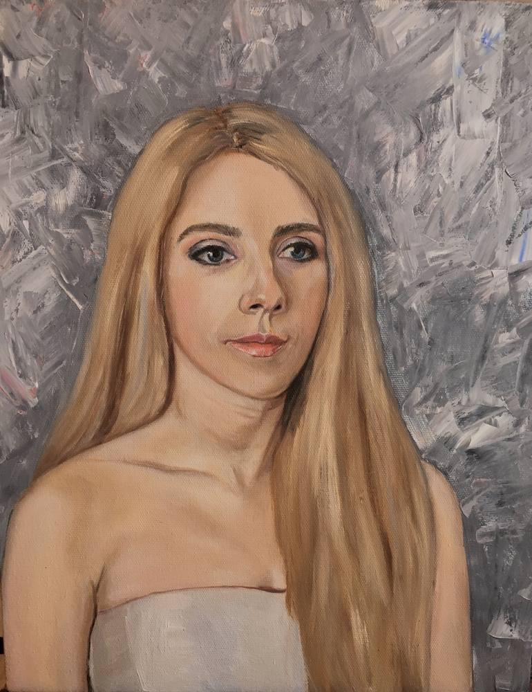 Original Fine Art Portrait Painting by Elena Ushanova