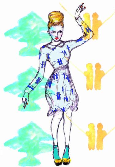 Original Fashion Mixed Media by Sam Parr