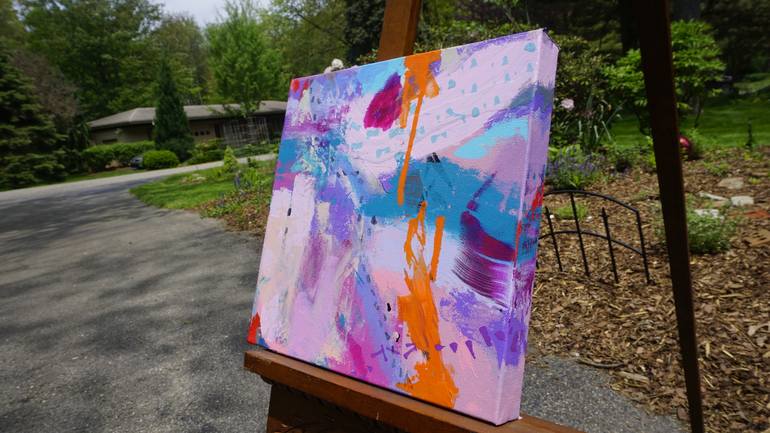 Original Abstract Expressionism Abstract Painting by Angela Devries