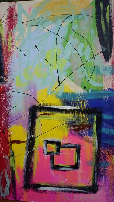 Original Abstract Expressionism Abstract Paintings by Angela DeVries