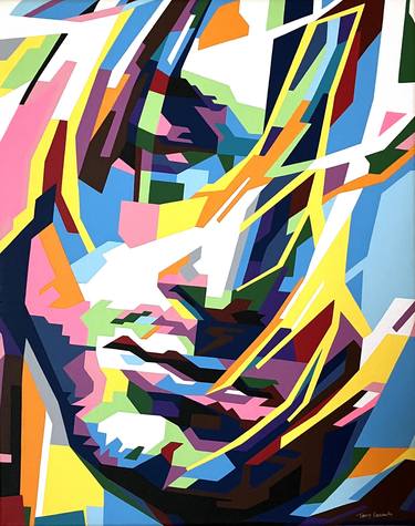 Original Abstract Pop Culture/Celebrity Paintings by Terry Kennedy