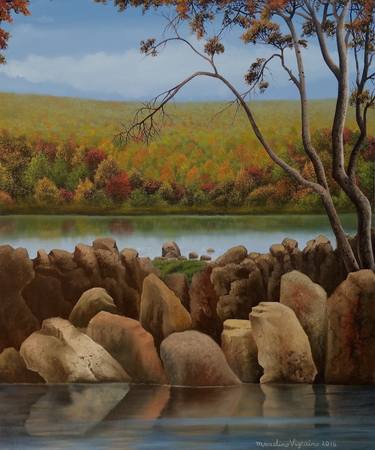 Original Realism Landscape Paintings by Marcelino Vizcaino