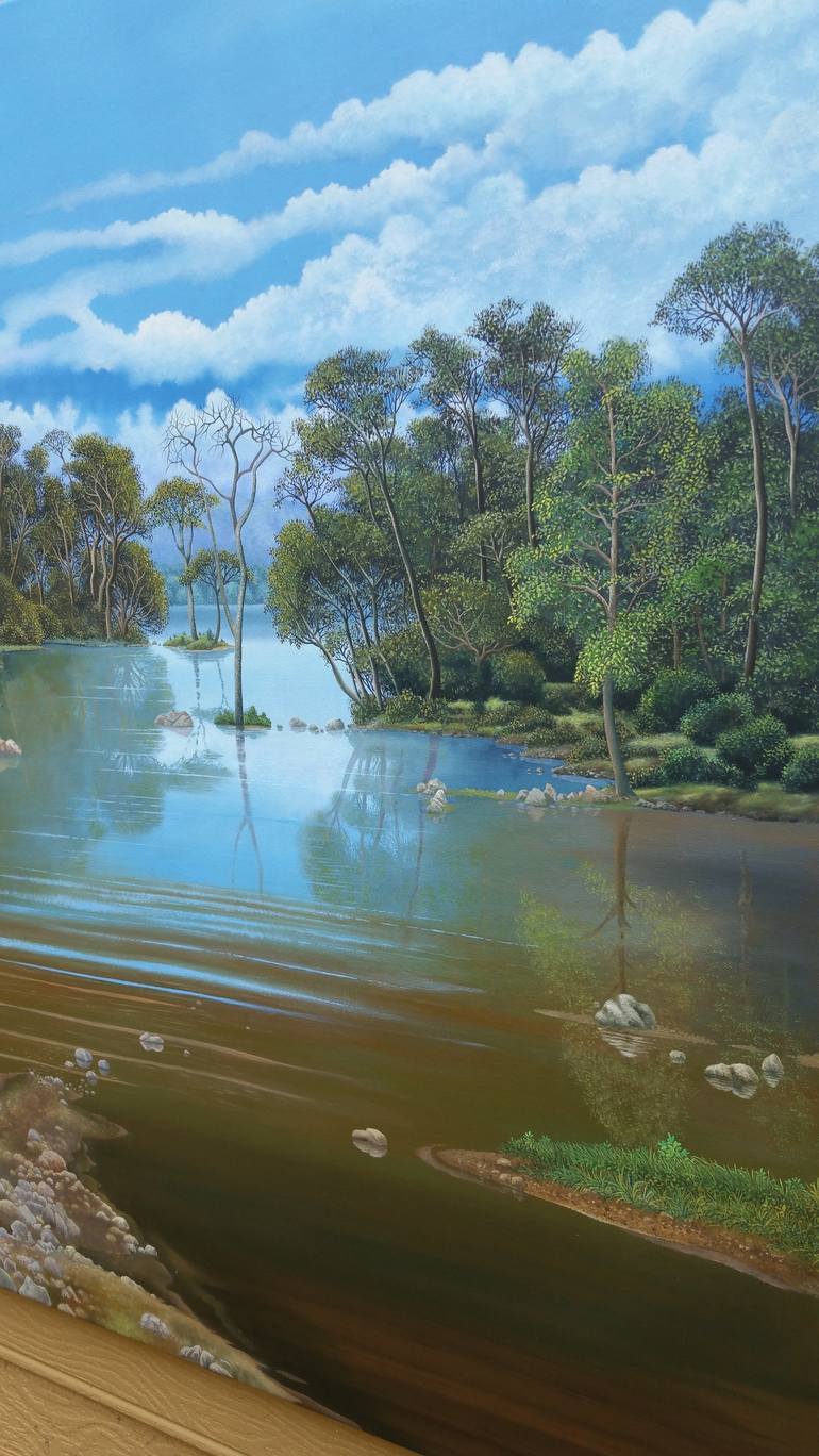 Original Figurative Landscape Painting by Marcelino Vizcaino
