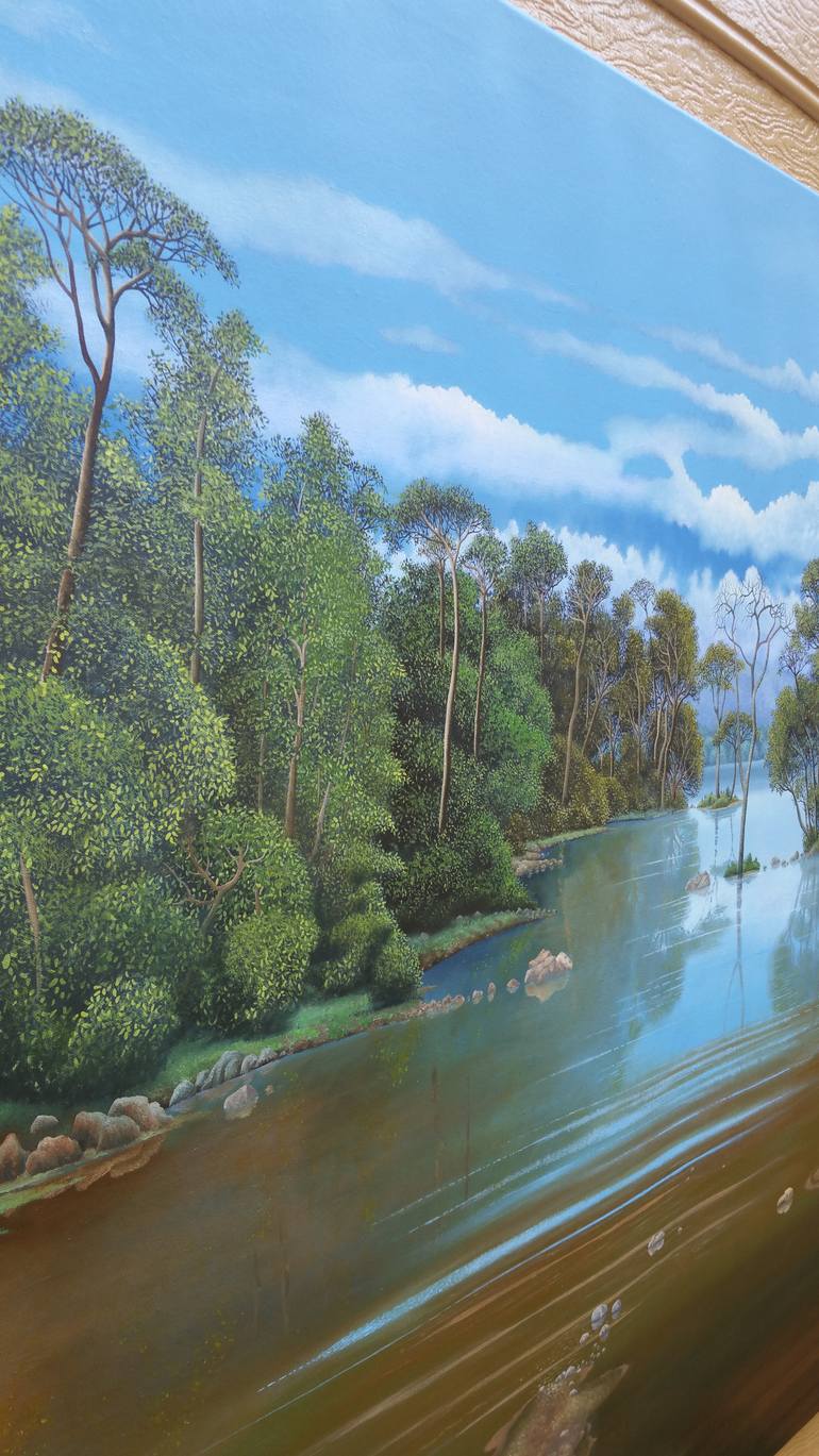 Original Figurative Landscape Painting by Marcelino Vizcaino
