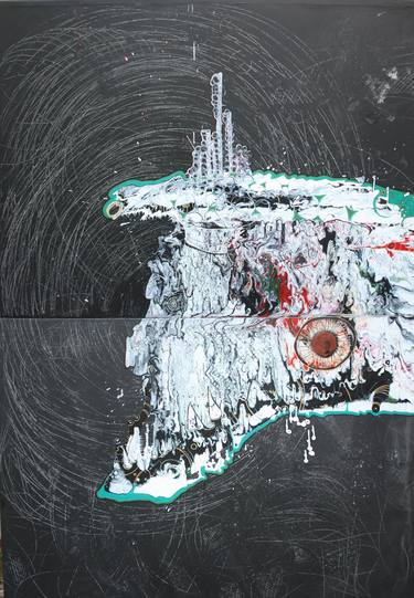 Original Abstract Outer Space Paintings by Jesus Mora