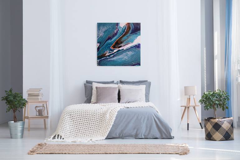 Original Abstract Expressionism Abstract Painting by Tatjana Feldmane Joy Art 