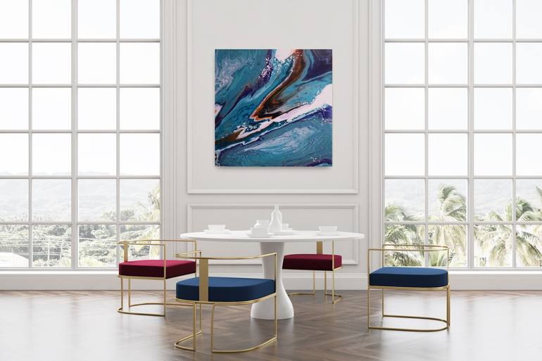 Original Abstract Expressionism Abstract Painting by Tatjana Feldmane Joy Art 