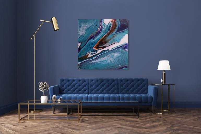 Original Abstract Expressionism Abstract Painting by Tatjana Feldmane Joy Art 