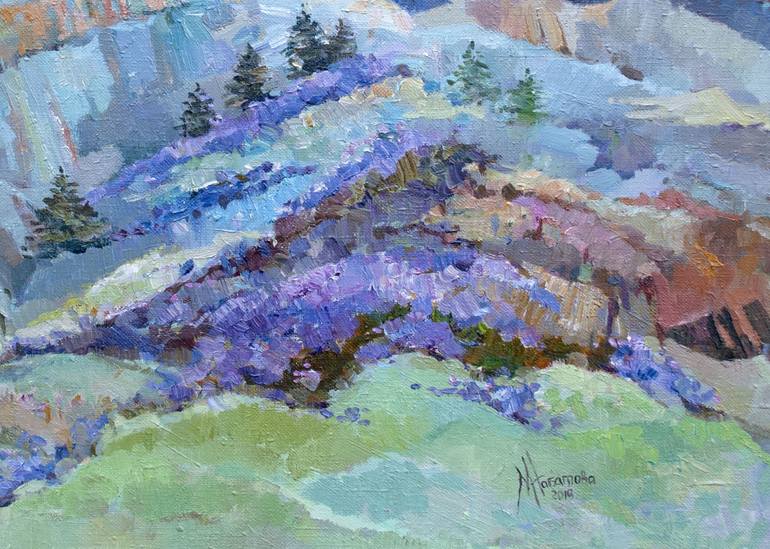 Original Impressionism Landscape Painting by Mariya Nabatova