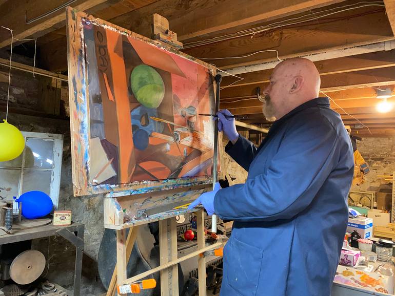 Original Figurative Still Life Painting by David Orban