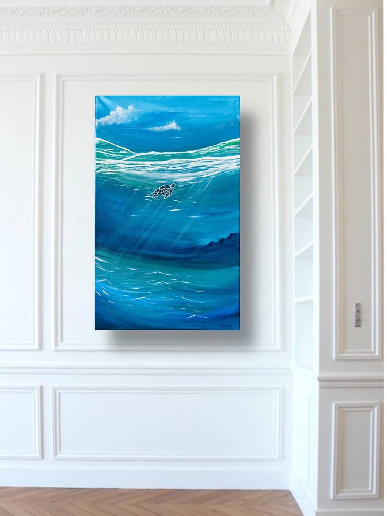 Original Beach Painting by Kayss Artwork