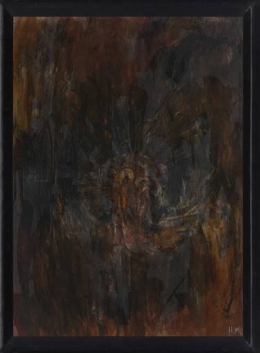 Original Abstract Expressionism Religious Painting by Iro Bartzioka