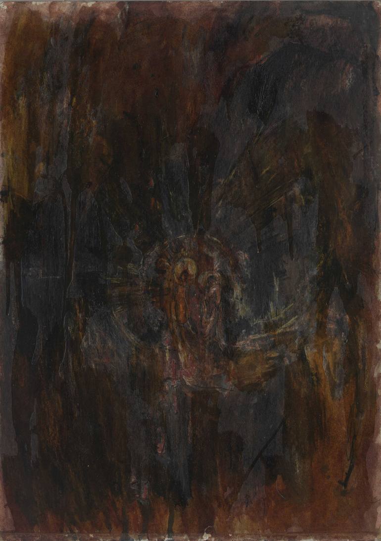 Original Religious Painting by Iro Bartzioka